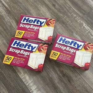 Hefty Scrap Bags with Tie-off Ties -3 Boxes- Discontinued